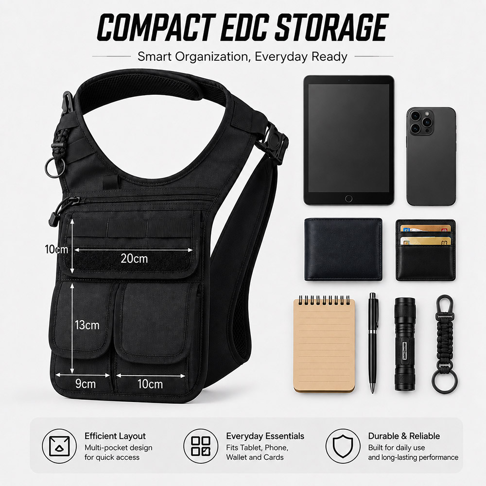 QX Tactical Concealed Satchel  - đánh giá và giá Edc Concealed Carry Bag