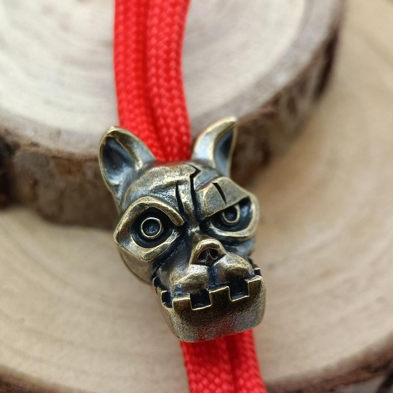Bulldog Head Brass Knife Bead  - đánh giá và giá Edc Everyday Carry Knives