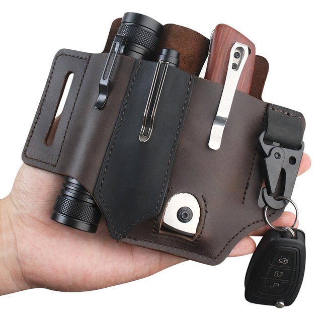 Leather EDC Tool Pouch Outdoor - đánh giá và giá Edc Carry Belt Pouch