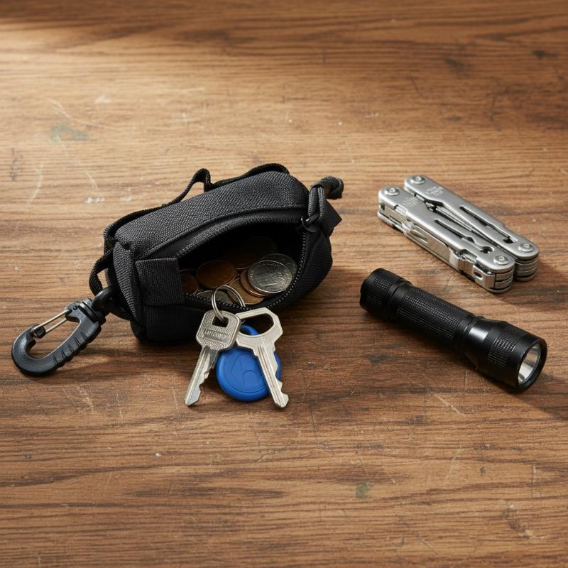 Outdoor EDC Pouch, Zipper Key  - đánh giá và giá Edc Carry Belt Pouch