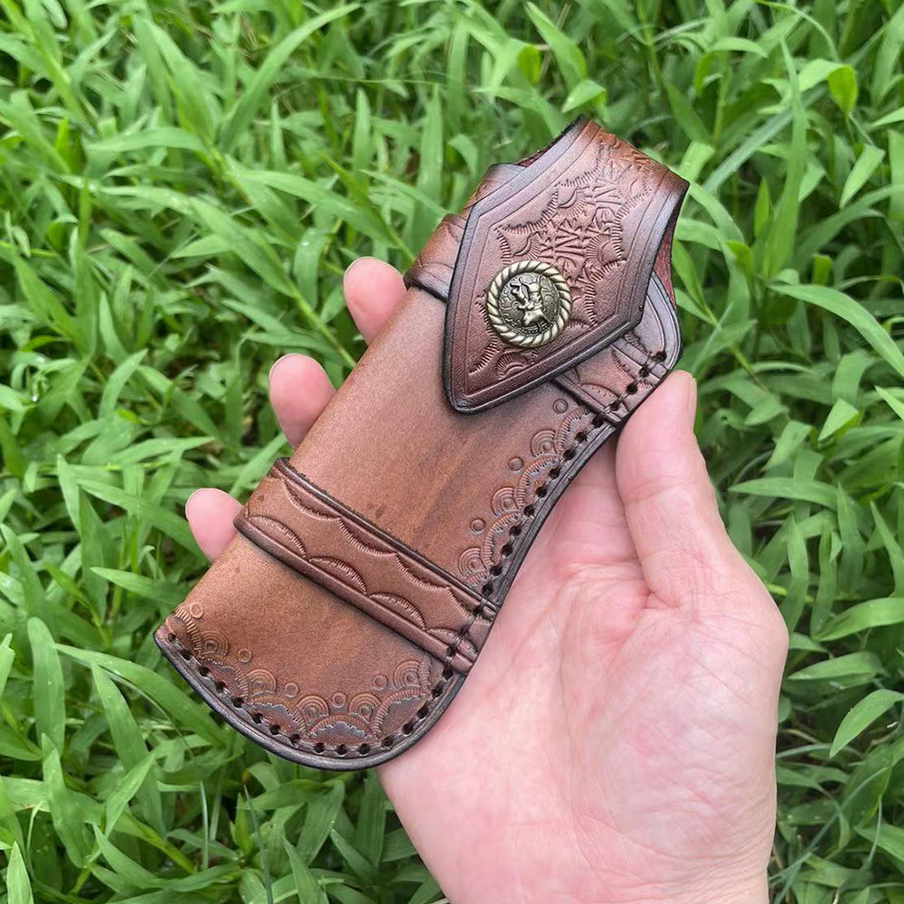 Large Size First Layer Cowhide - đánh giá và giá Edc Everyday Carry Knives