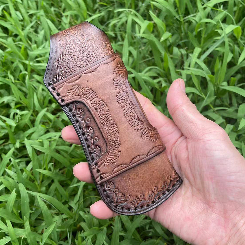 Large Size First Layer Cowhide - đánh giá và giá Edc Everyday Carry Knives