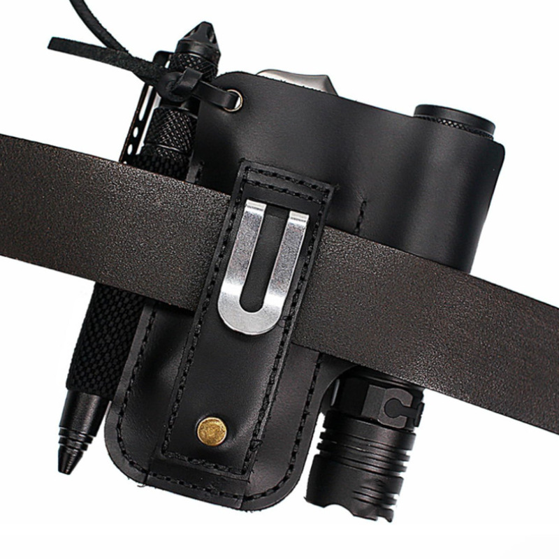 EDC Leather Flashlight Tool Ho - đánh giá và giá Edc Carry Belt Pouch