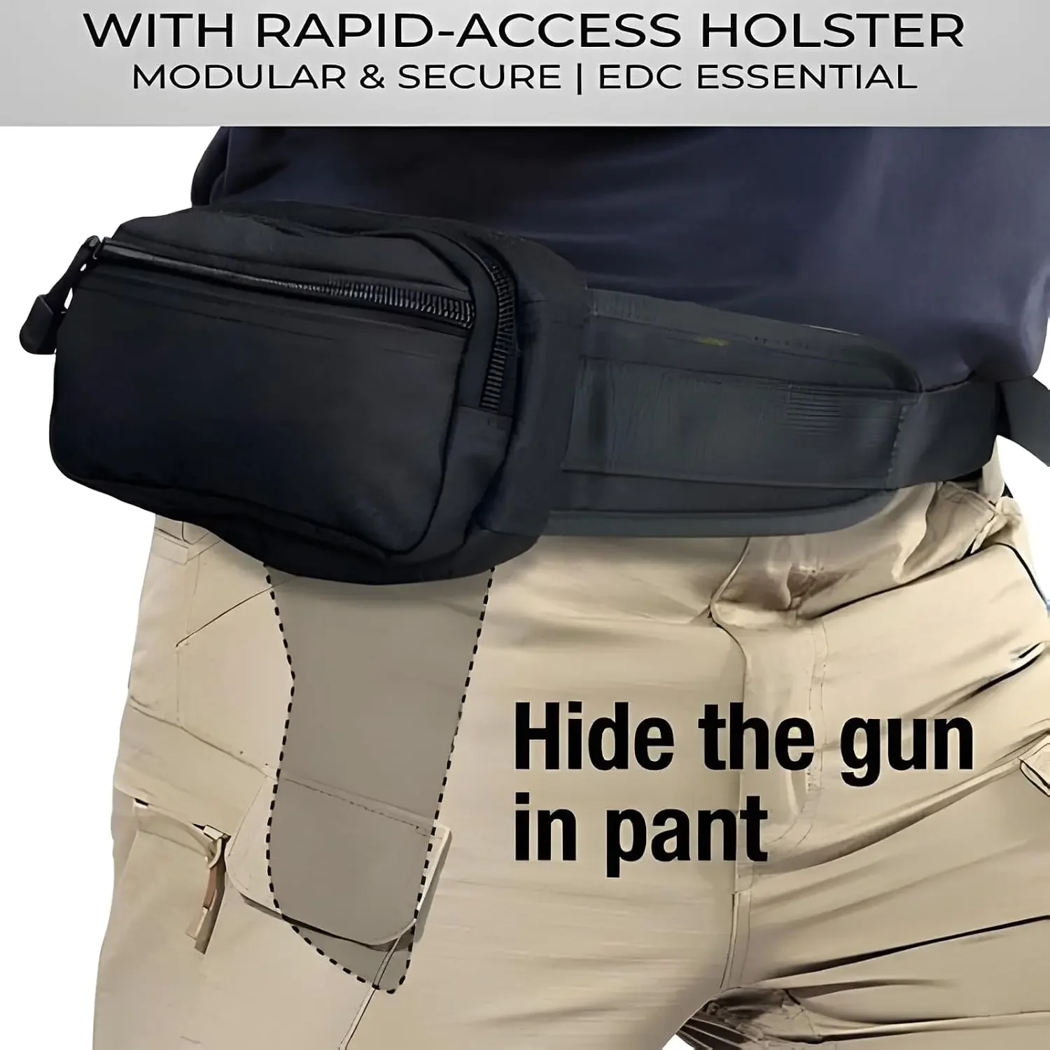 Concealed Carry Fanny Pack wit - đánh giá và giá Edc Carry Bag For Pistol