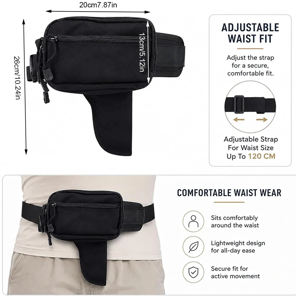 Concealed Carry Fanny Pack wit - đánh giá và giá Edc Carry Bag For Pistol