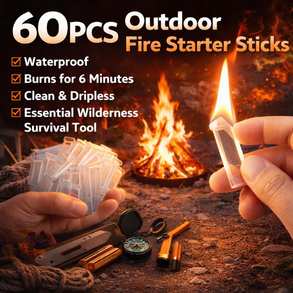60PCS Waterproof Fire Starter  - đánh giá và giá Ferro Rod Striker