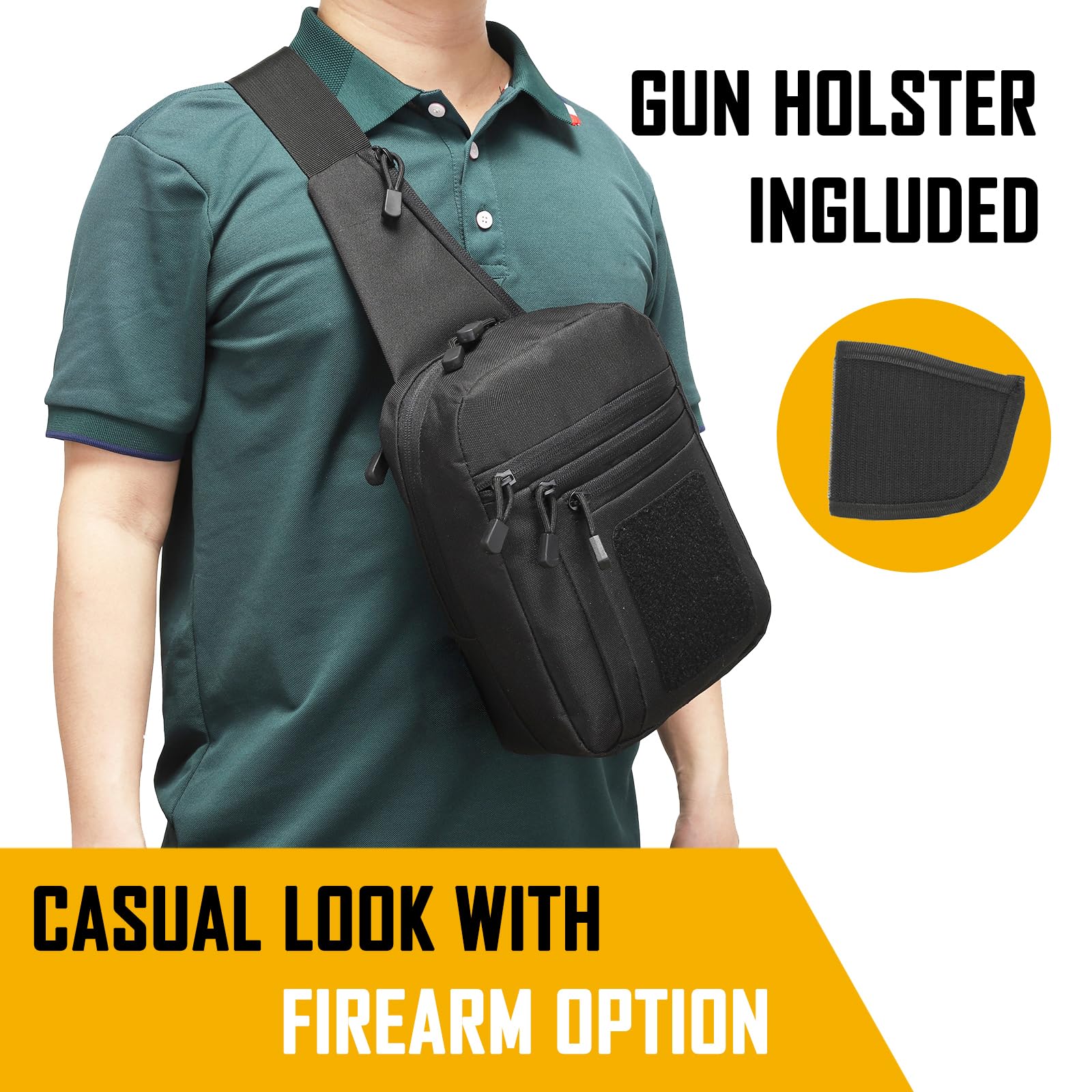 Concealed Carry Crossbody Bag  - đánh giá và giá Edc Concealed Carry Bag